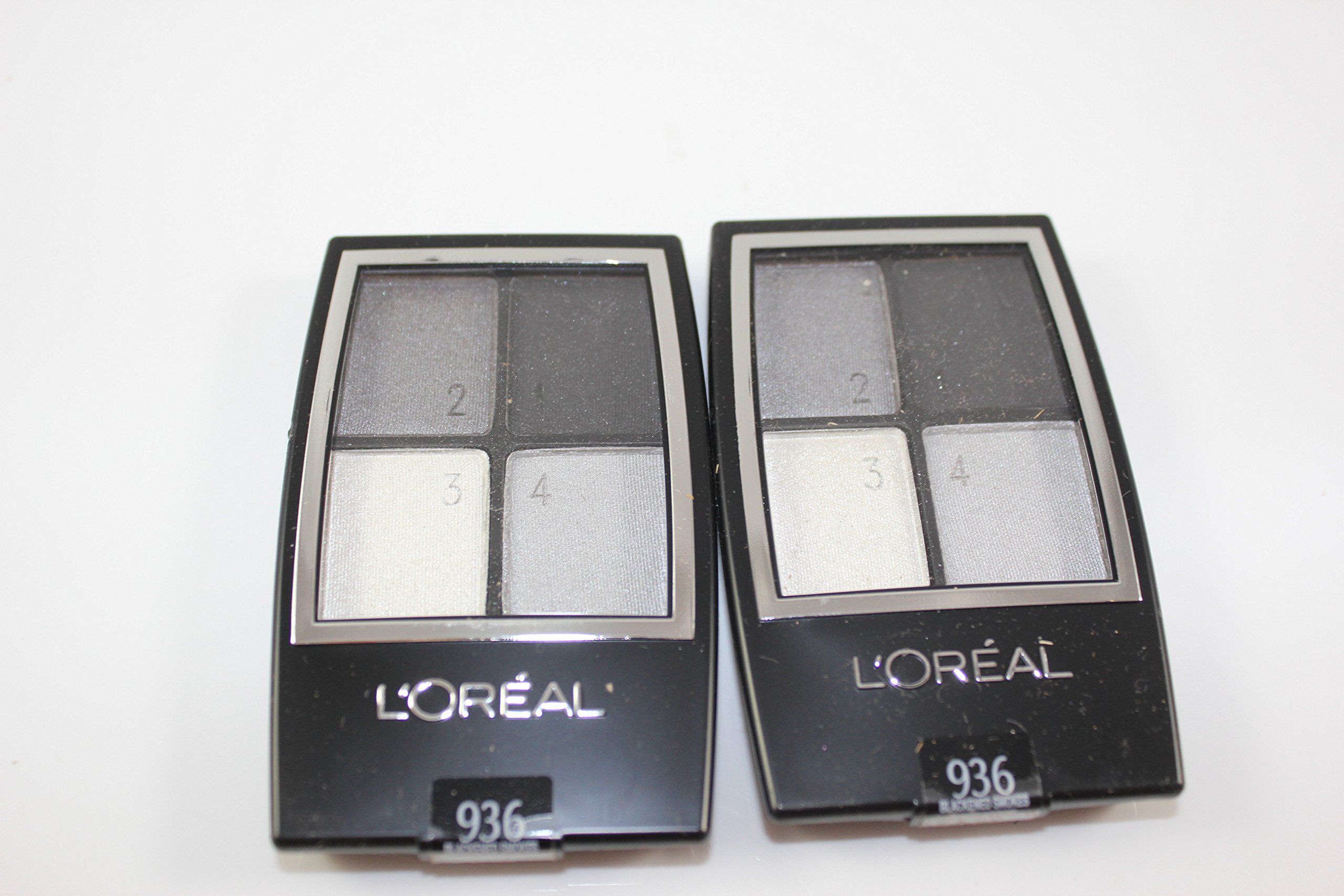 L'Oreal Paris Studio Secrets Professional Color Smokes Eye Shadow, Blackened Smokes, 0.16 Ounce (2 Pack)