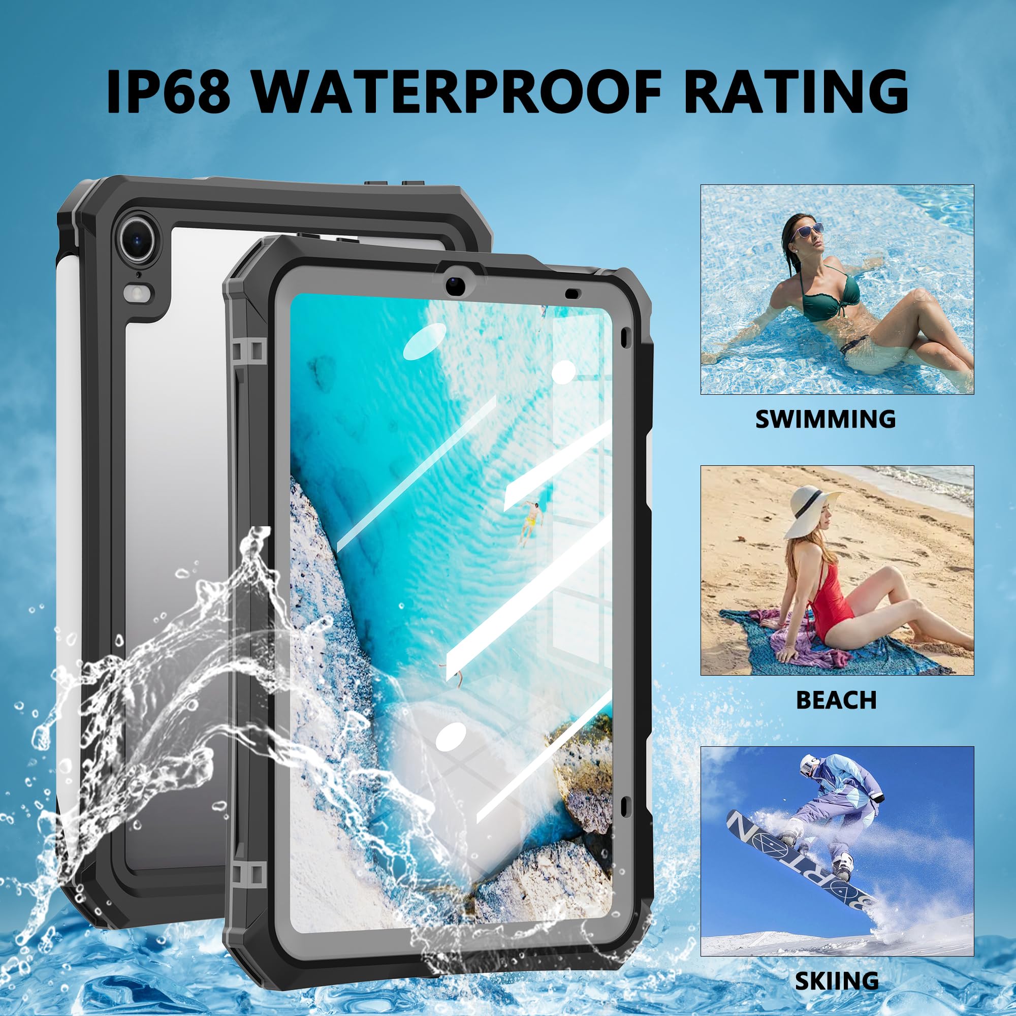SHELLBOX 防水ケース iPad mini 6世代 7世代 8.3インチ Amazon.co.jp: ipad mini7/mini6 防水ケースカバー2021第6世代