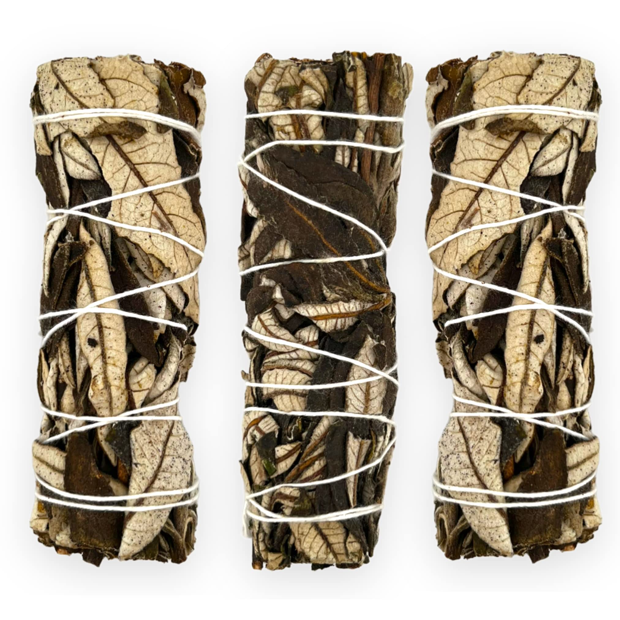 (3 Piece Sage Bundle) 3 Premium 4'' Long Yerba Santa Smudge Sticks | Sahumerios de Hierba Santa |White Sage | Kit for Love, Peace, Harmony, Home Cleansing, Meditation, Purifying