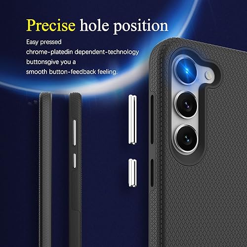 Miniatura 3 de Fangroney Funda para Samsung Galaxy S23 5G protección contra caídas de grado militar para Galaxy S23 1Pack protector de pantalla de vidrio templado