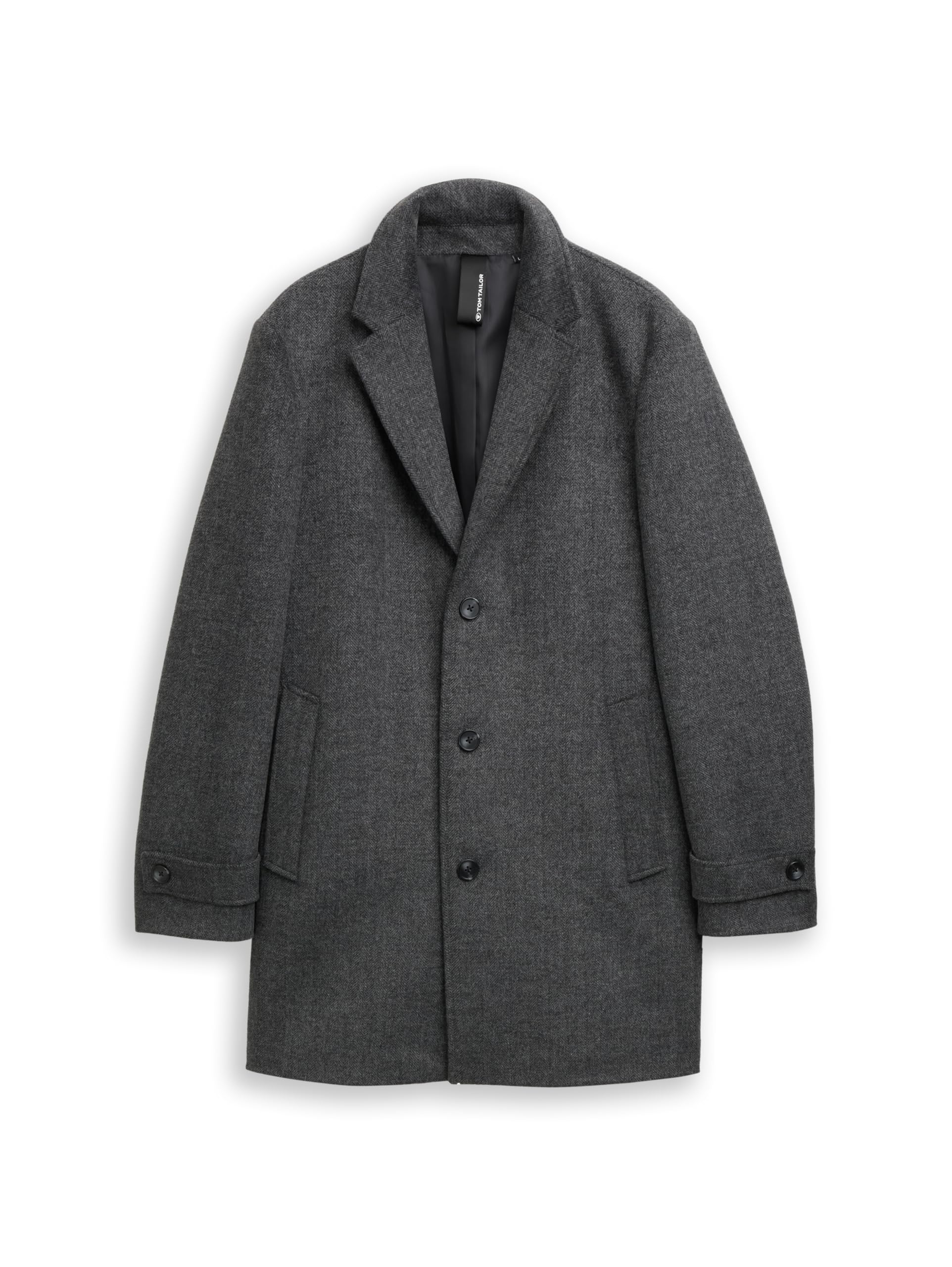 TOM TAILOR Herren 1046987 Wollmantel mit Reverskragen