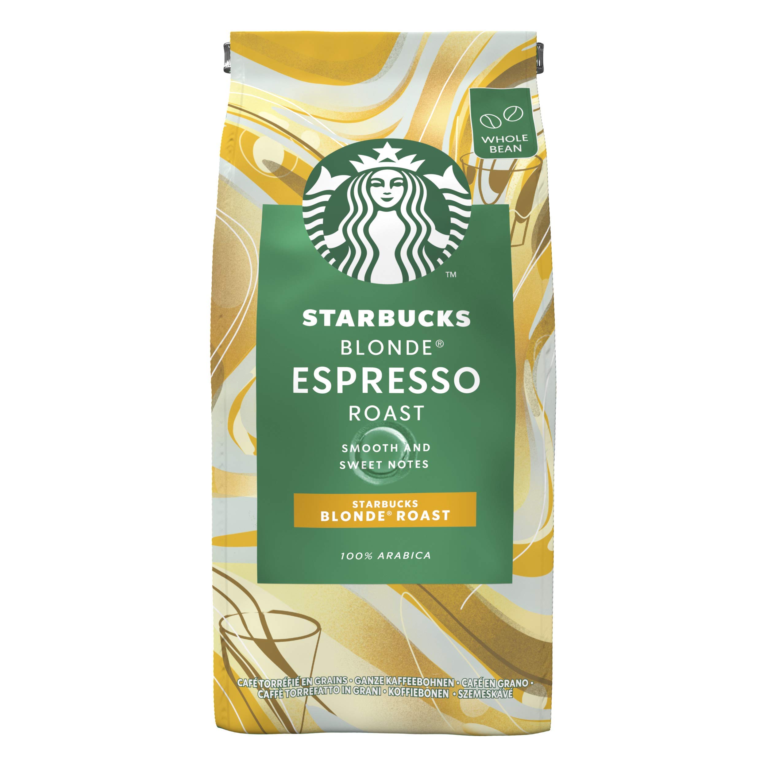 Starbucks Blonde Espresso Roast Coffee Beans 200 g Bag (Pack of 6) Buy