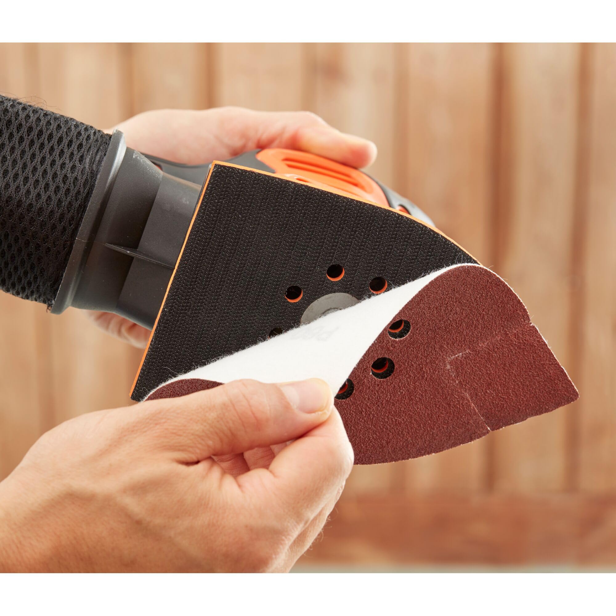 BLACK+DECKER bew200 K de QS 4 en 1 – Lijadora orbital (,, excéntrico lijadora triangular y dedos lija Función, 200 W, con recipiente de captura de polvo y fijado, incluye accesorios + maletín)