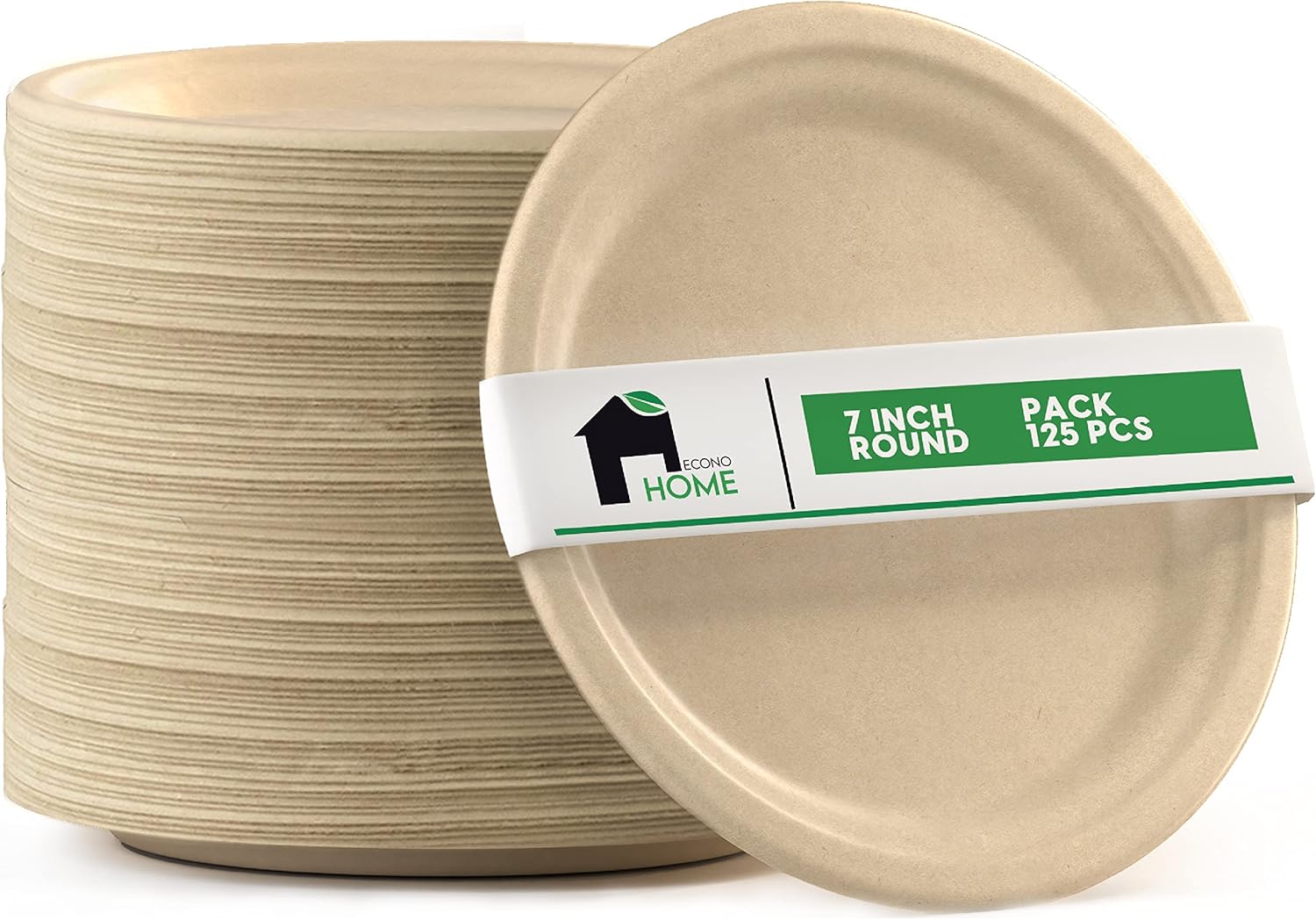 EconoHome Compostable Paper Plates EcoConscious