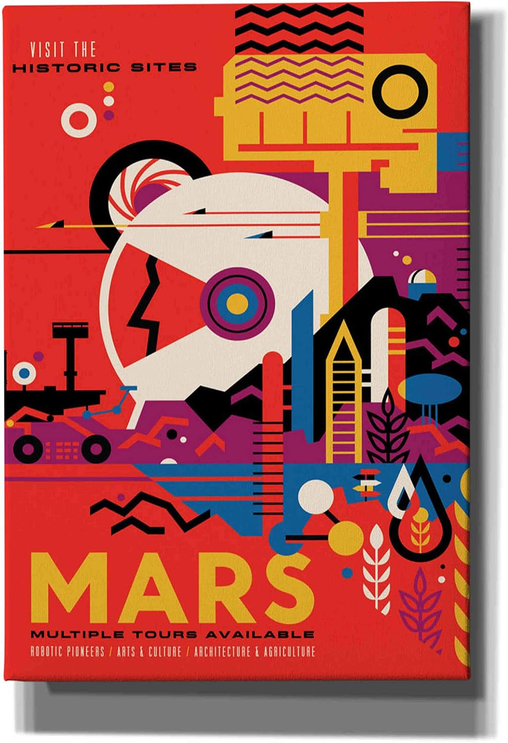 Epic Graffiti 'Visions of the Future: Mars' Canvas Wall Art, 12" x 18"