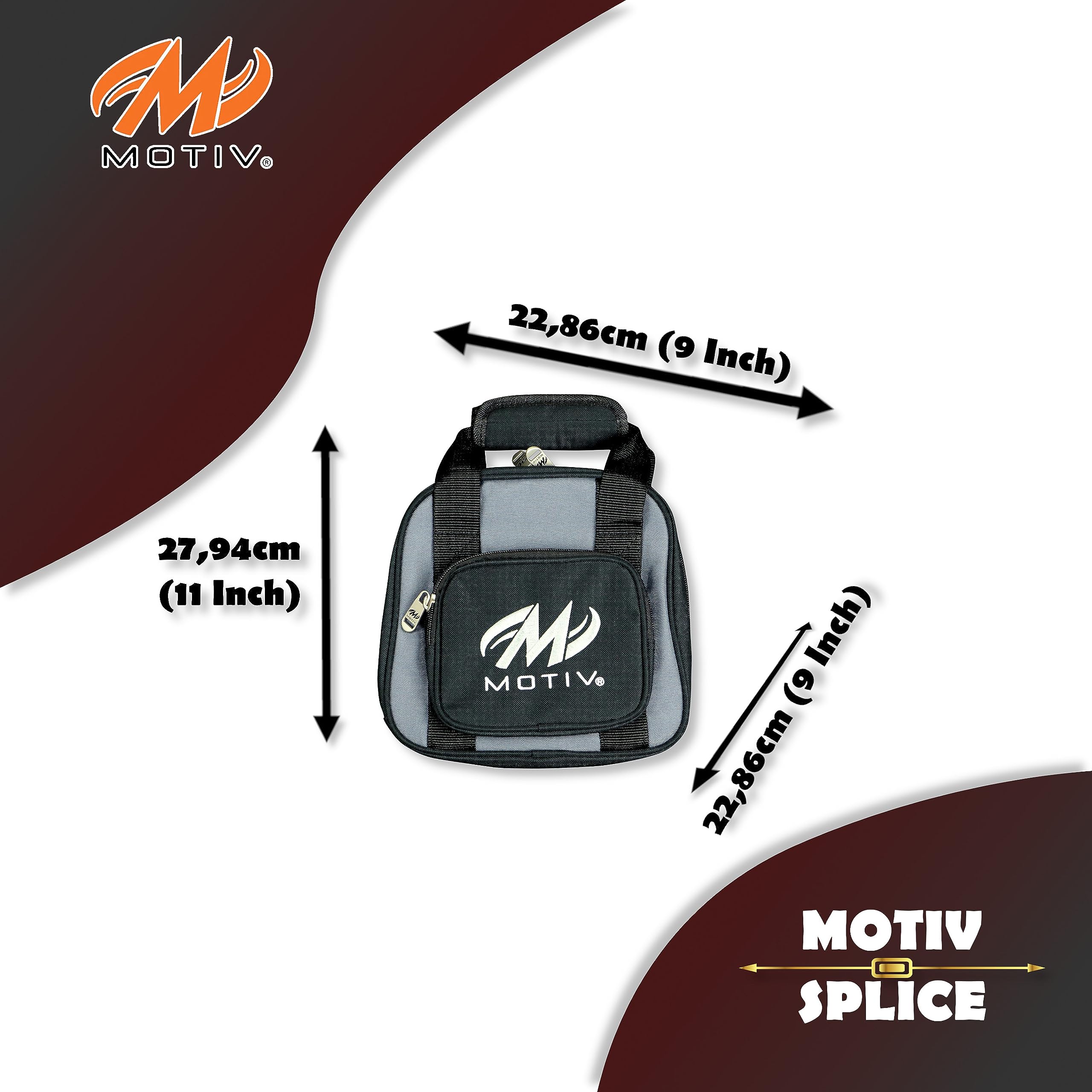 EMAX - 1 sac de bowling - Add-A-Bag - Sac de bowling pour une boule de bowling à poser - Complément pour rouleau de bowling