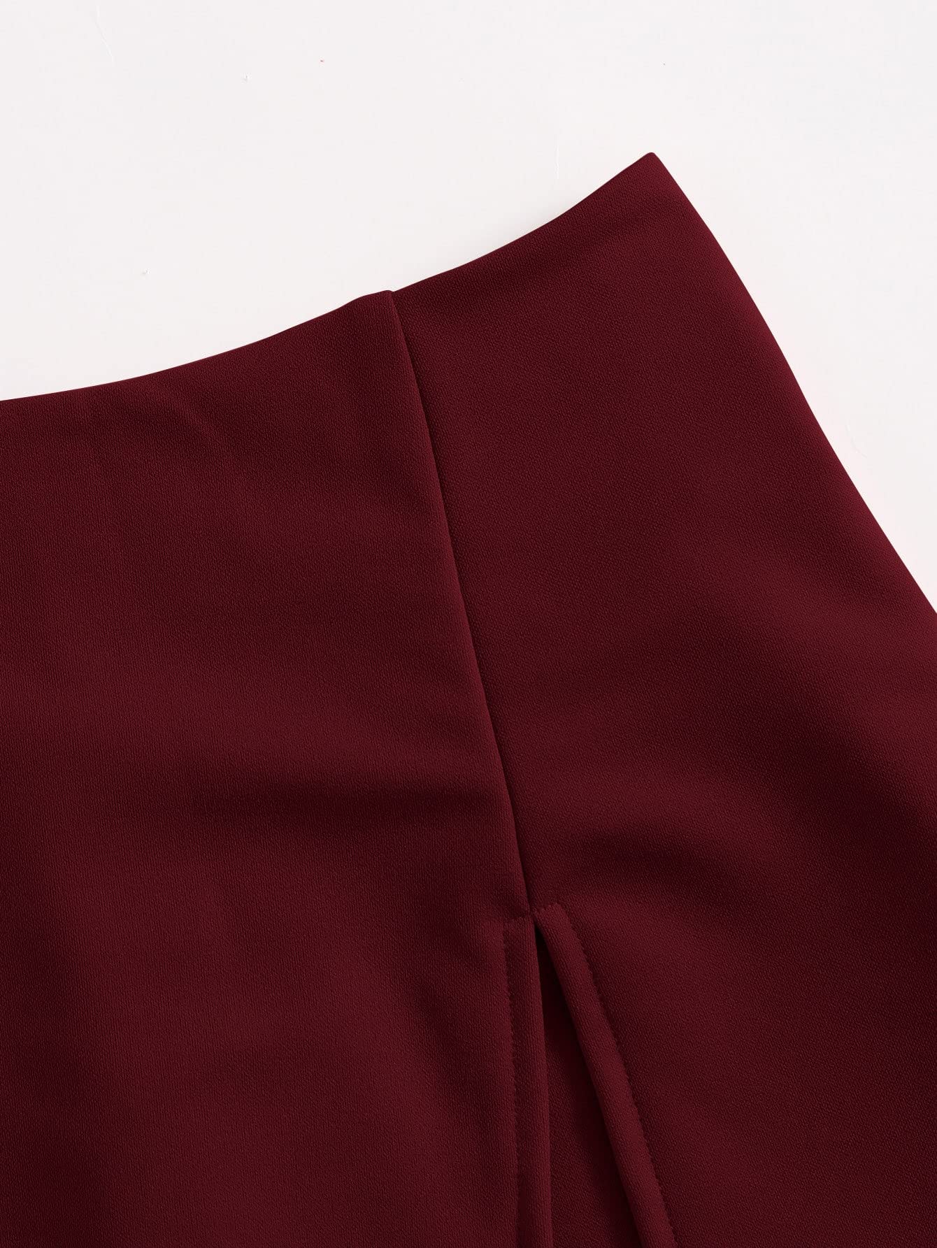 Floerns Women's Plus Size Asymmetrical Skorts High Waisted Skirts Shorts: 3X-Large Plus Burgundy