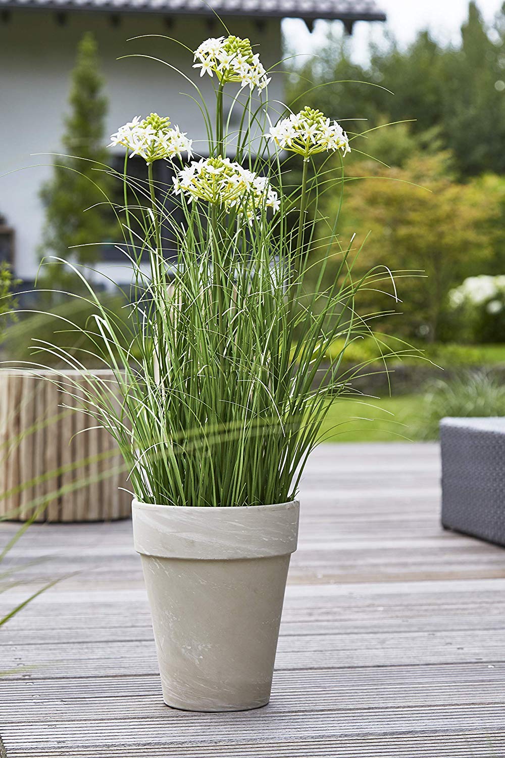 Klocke Kunstpflanze Hohes Gras Im Topf - Naturgetreues Dekogras Medium 95cm