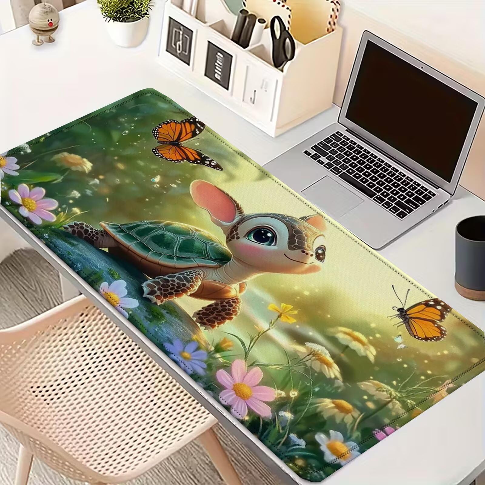 Tappetino Mouse 900x450mm | Superficie Ultra-Liscia, Farfalla 0-z342