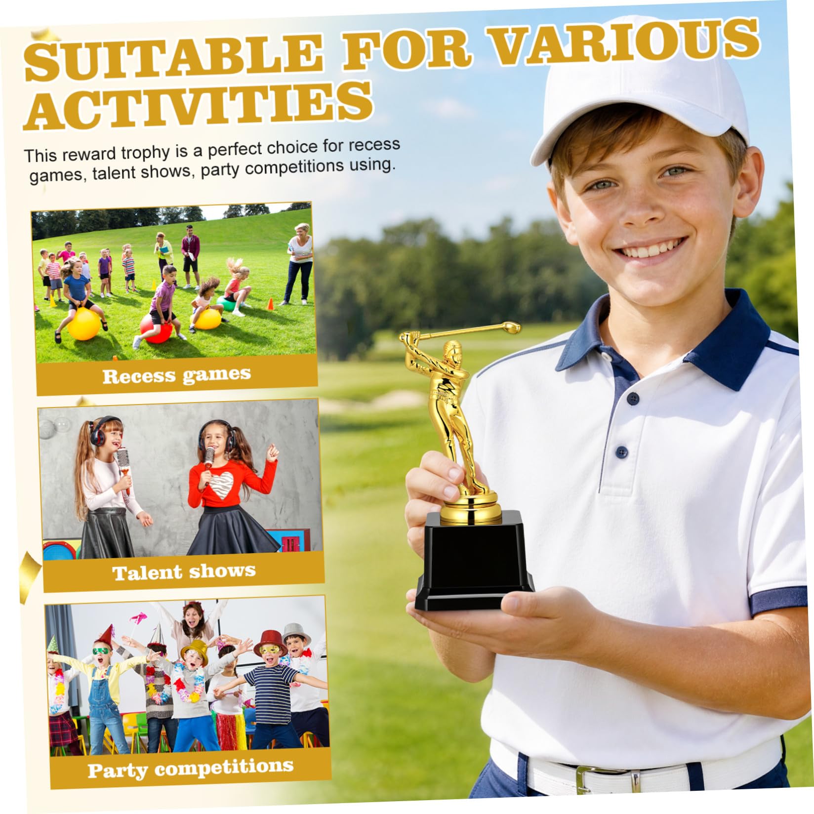 Toyvian Copa de para Deportivas de Estatua para Decoración de Premios para Eventos