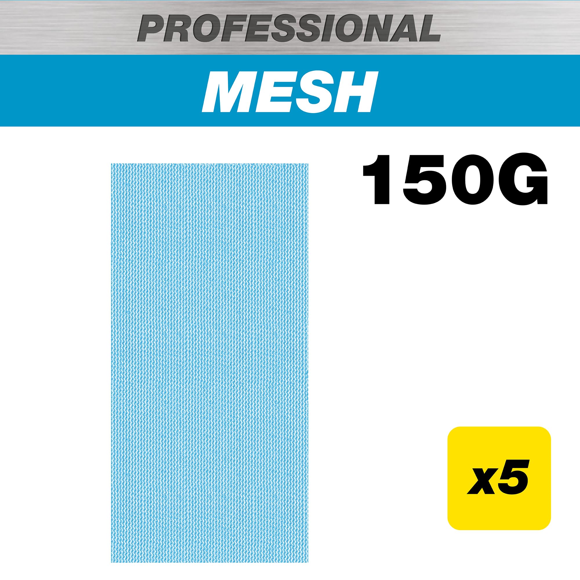 Trend Professional 93 x 185 mm Third Sheet Sanding Pads, 150 Grit, 5 Pack - Image 2