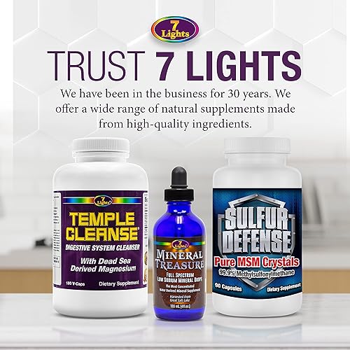 Miniatura 8 de Temple Cleanse 60 cápsulas  Oxígeno y Magnesio del Mar Muerto Limpieza de Colon Detox, alivio del estreñimiento de acción rápida, sin