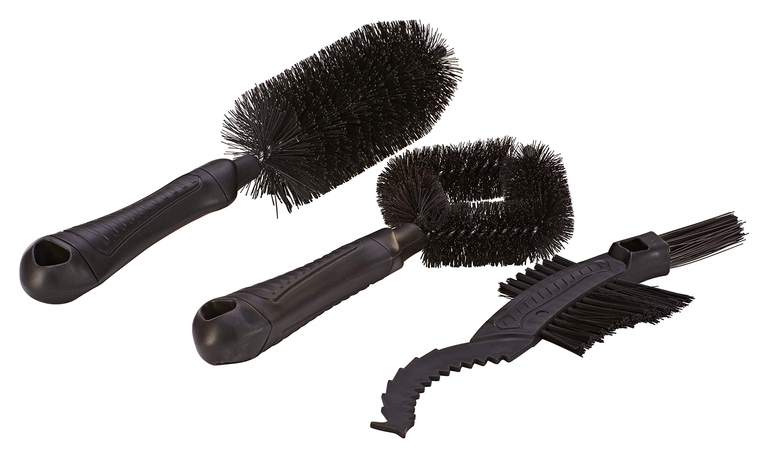 Prophete Unisex - Adult Grooming Brush Set 3 Pieces Brushes for Frame and Wheel Cleaning Black, One Size, standard size - Image 2