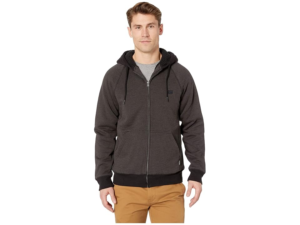 

Billabong Balance Sherpa Zip Hoodie (Black Heather) Men's Sweatshirt