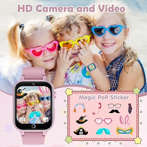 Miniatura 3 de Reloj inteligente para niños, reloj inteligente para niños, juguetes con 26 juegos de rompecabezas, pantalla táctil, cámara HD, reloj despertador,