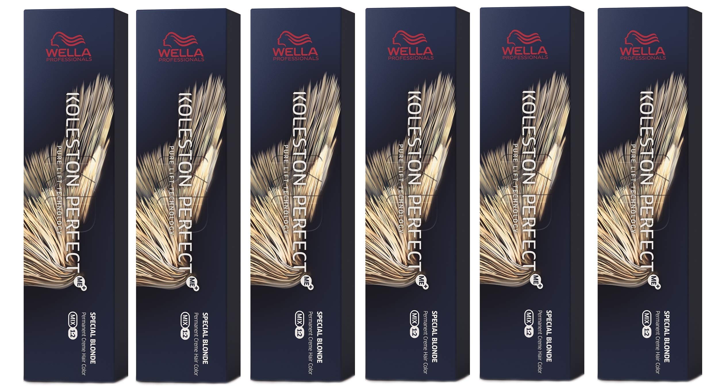 6er Wella Koleston Perfect ME+ 12/96 Special Blonde Cendre Violett 60 ml