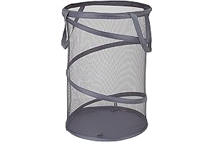 Household Essentials Pop-Up Collapsible Mesh Laundry Hamper