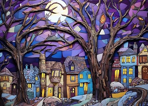 Miniatura 28 de HUADADA Rompecabezas para adultos de 1000 piezas, base de fabricación entrelazada perfectamente sin polvo, decoración del hogar, juguetes de desafío