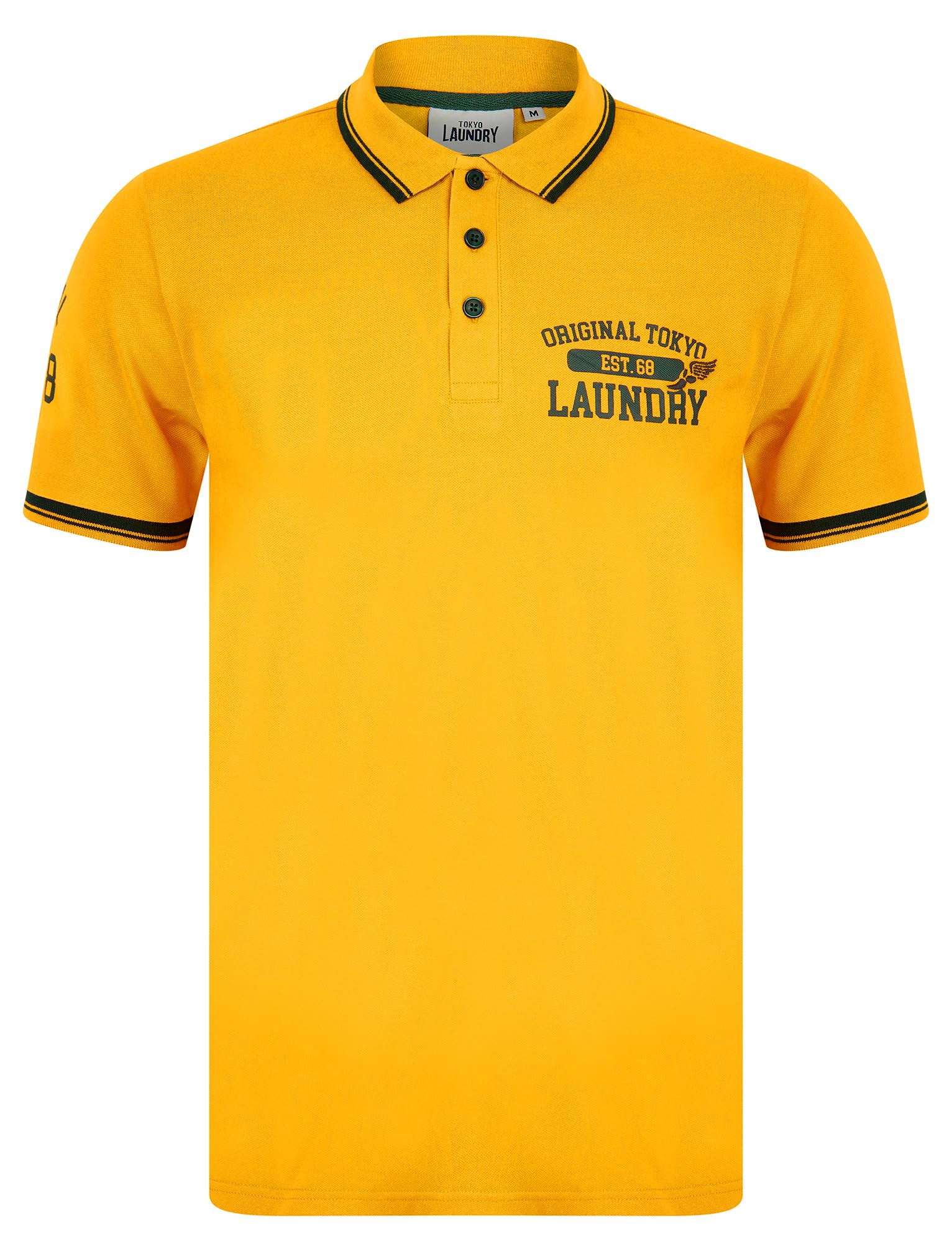 Tokyo Laundry Men's Fotos - Gold 'Fotos' Cotton Pique Polo Shirt