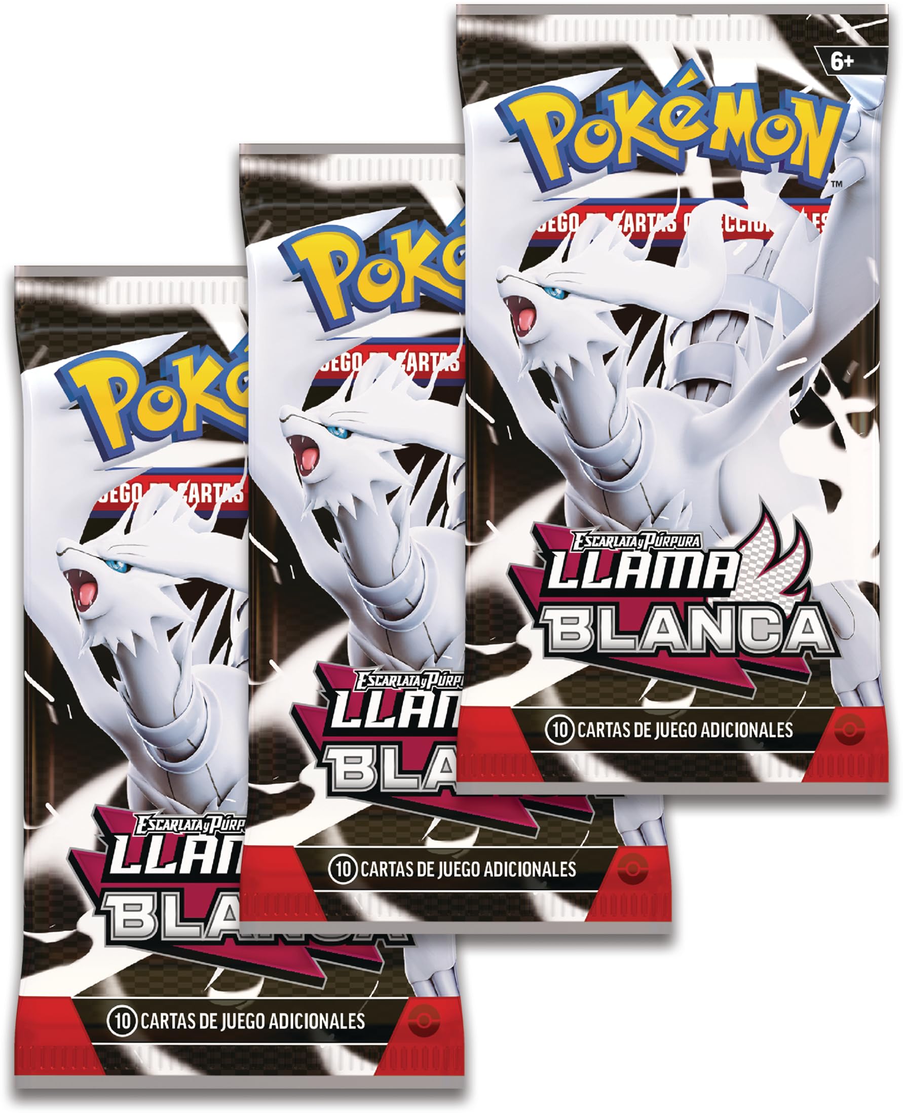 Pokémon: Colección con Pegatinas Especiales de Escarlata y Púrpura-Llama Blanca: Gothitelle de JCC Pokémon (1 Carta holográfica de promoción y 3 Sobres de Mejora)