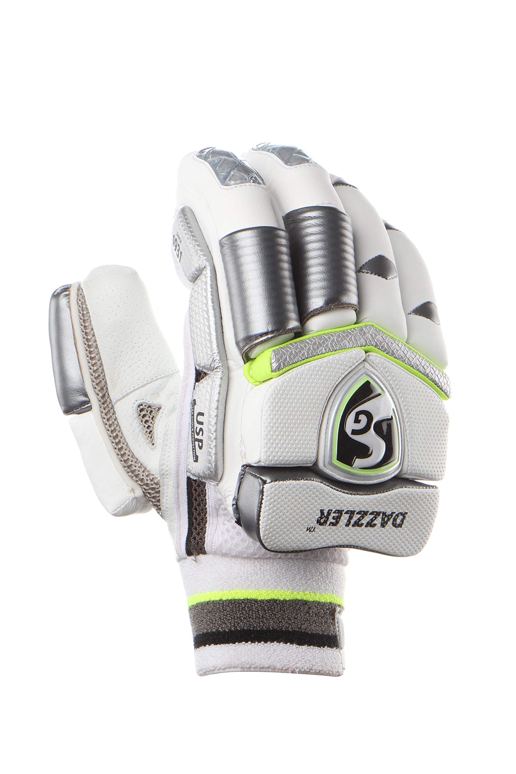 SG Dazzler S. Adult LH Leather Left Hand Cricket Batting Glove (Multicolor) (B0823S7V2X) Amazon Price History, Amazon Price Tracker
