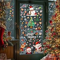 Vista 6 de KatchOn Adhesivos de Navidad para ventana, 242 piezas, calcomanías de vidrio para ventanas, decoraciones navideñas, adhesivos de invierno