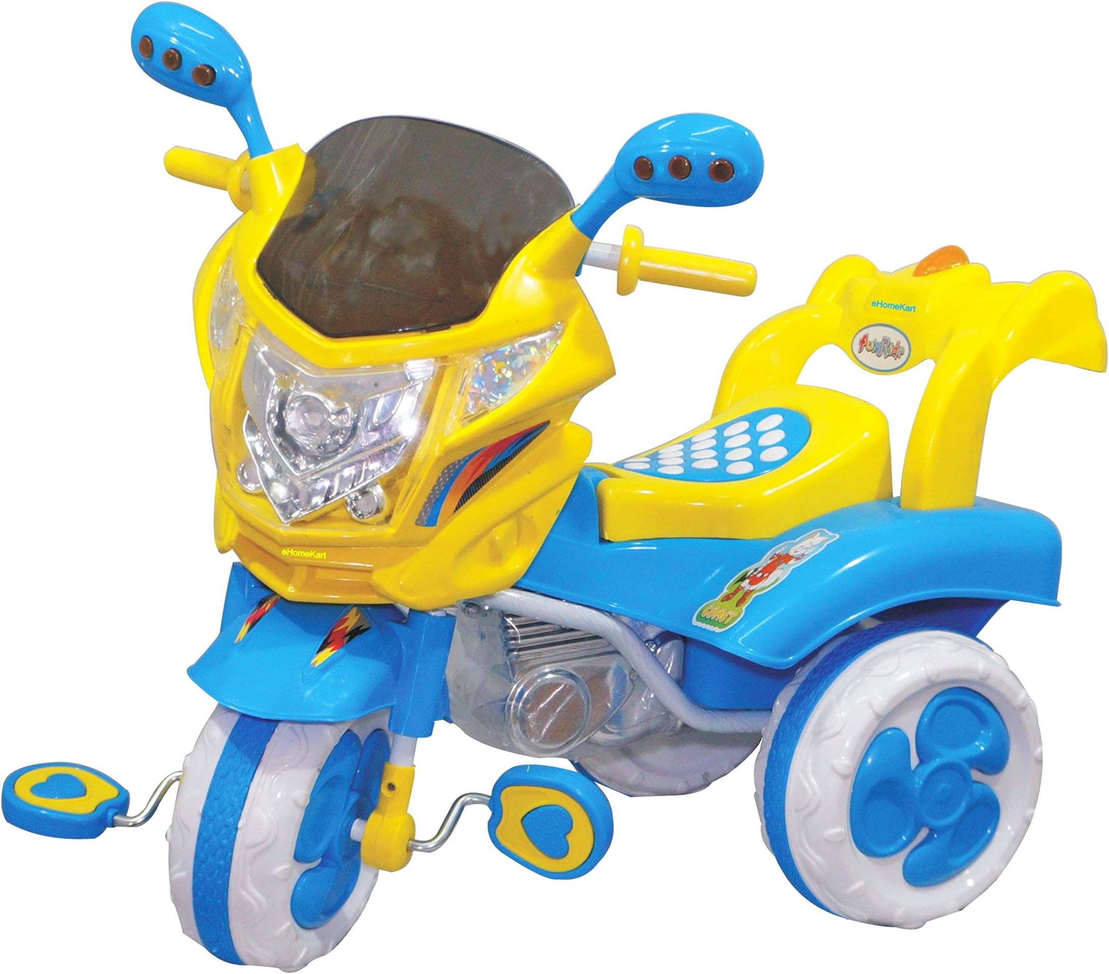 eHomeKart Tricycle for Kids - Comet Scooter/Bike with Music and Lights with Storage Space Under Seat for Boys and Girls (1 Year - 4 Years)