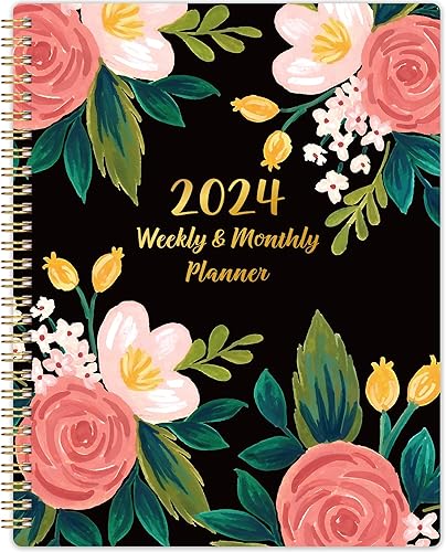 Agenda 2024-2025 Agenda semanal y mensual 2024-2025, julio 2024 a junio 2025, 6.3 x 8.4 pulgadas, agenda en espiral 2024-2025 con pestañas