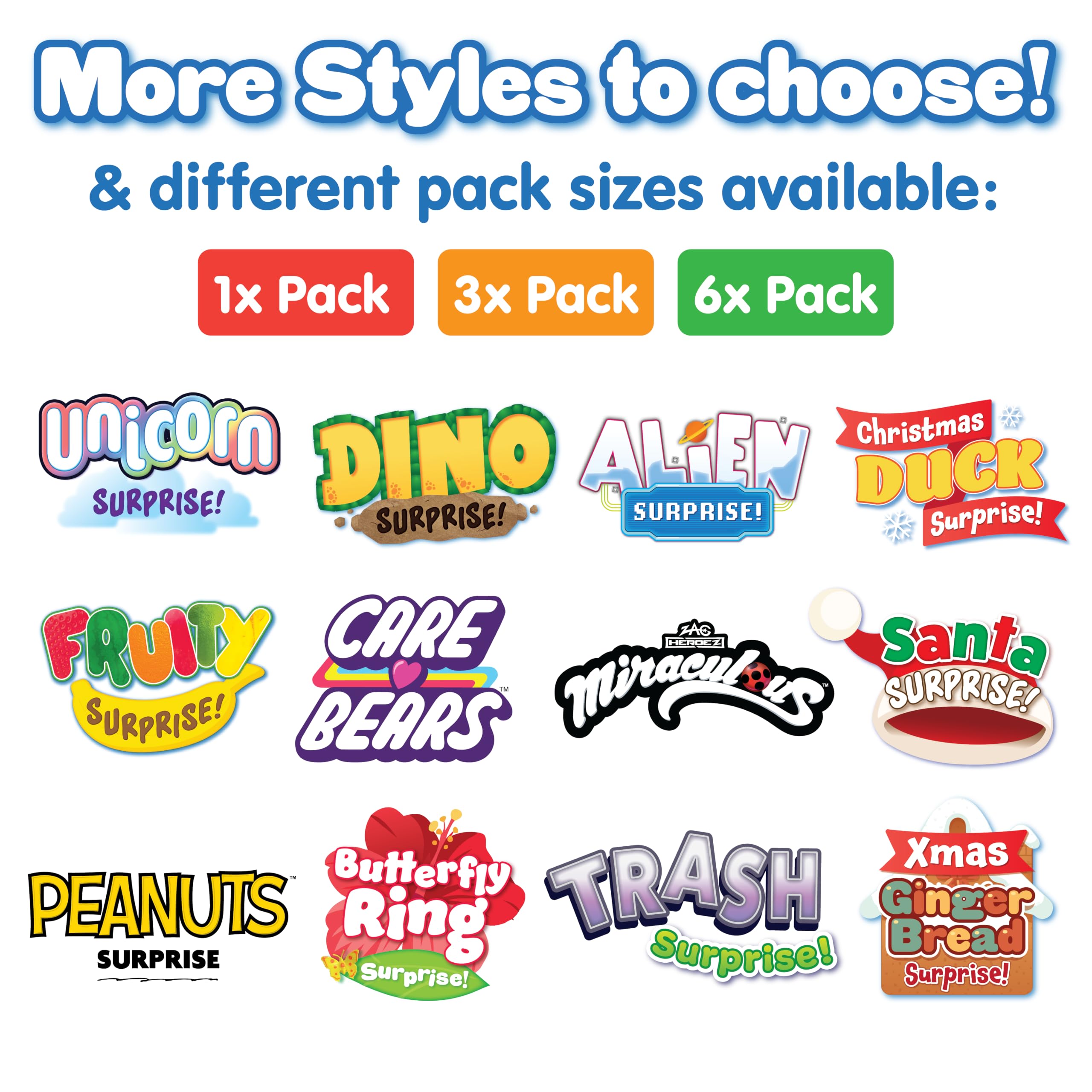 ZIMPLI - Lot de 6 Grandes Bombes de Bain Surprise Licorne – 6 Jouets Licornes Surprise Inclus, Jouets de Bain pour Filles, Coffret Cadeau Baff Bomb Effervescent, Cadeau de Noël
