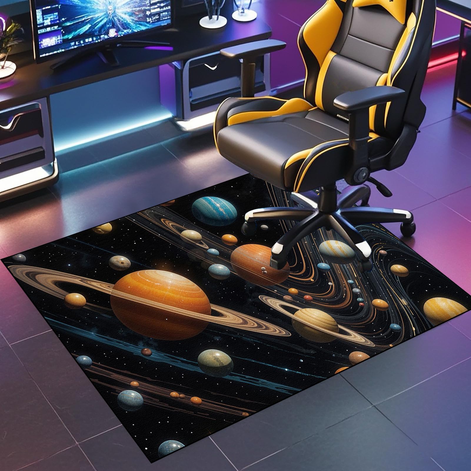 JaevKwzy Gaming Chair Mat for Carpet Floors, Chair Mat for Hard Floor, Carpet Protector Chair Mat, 120 x 180 cm Office Chair Mat Desks Mats Large, Floor Protector for Home Office Study Wooden Floors