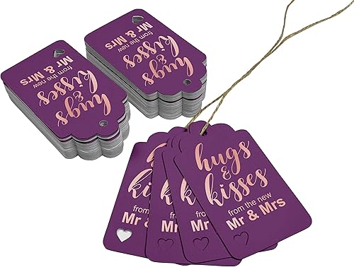 Miniatura 9 de Inkdotpot Etiquetas colgantes de papel de aluminio plateado, 100 unidades