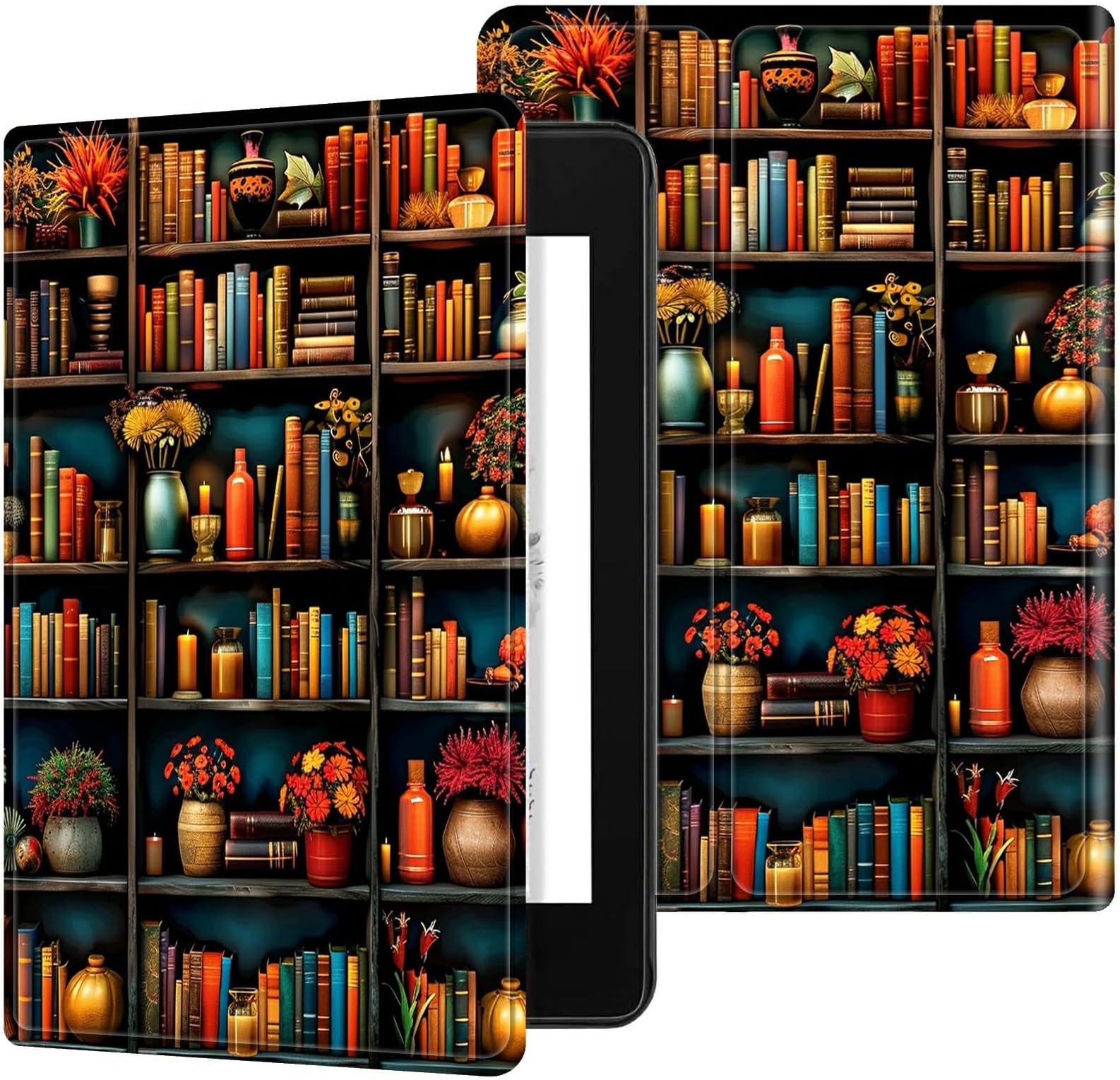 – for Kindle Scribe 10.2 Inch 2022/2024 Released Tablet Case, Slim Kickstand Stand Leather Smart Cover with Auto Wake/Sleep, Library