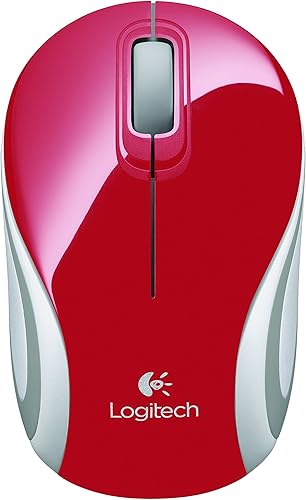 Logitech M187 Mini Mouse Inalámbrico Rojo
