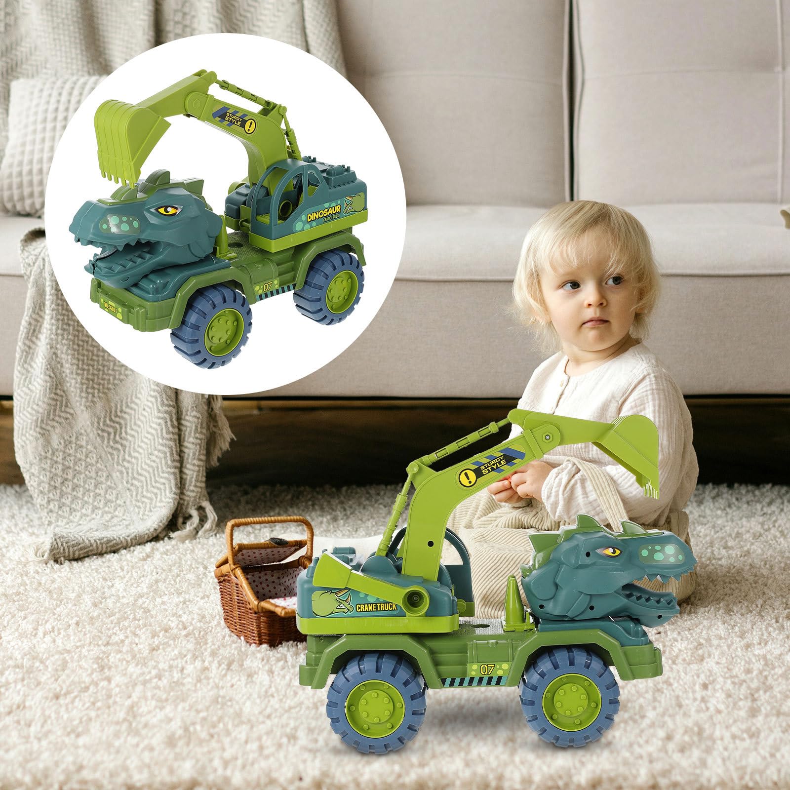 Abaodam Giocattolo Dinosauro per Ragazzo Ragazza in Plastica, Set 1 Pezzo