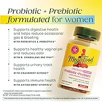 Vista 3 de MegaFood Gomitas probióticas + prebióticas para mujer, prebióticos y probióticos sin azúcar para mujeres, vitamina C y arándano, apoya la salud