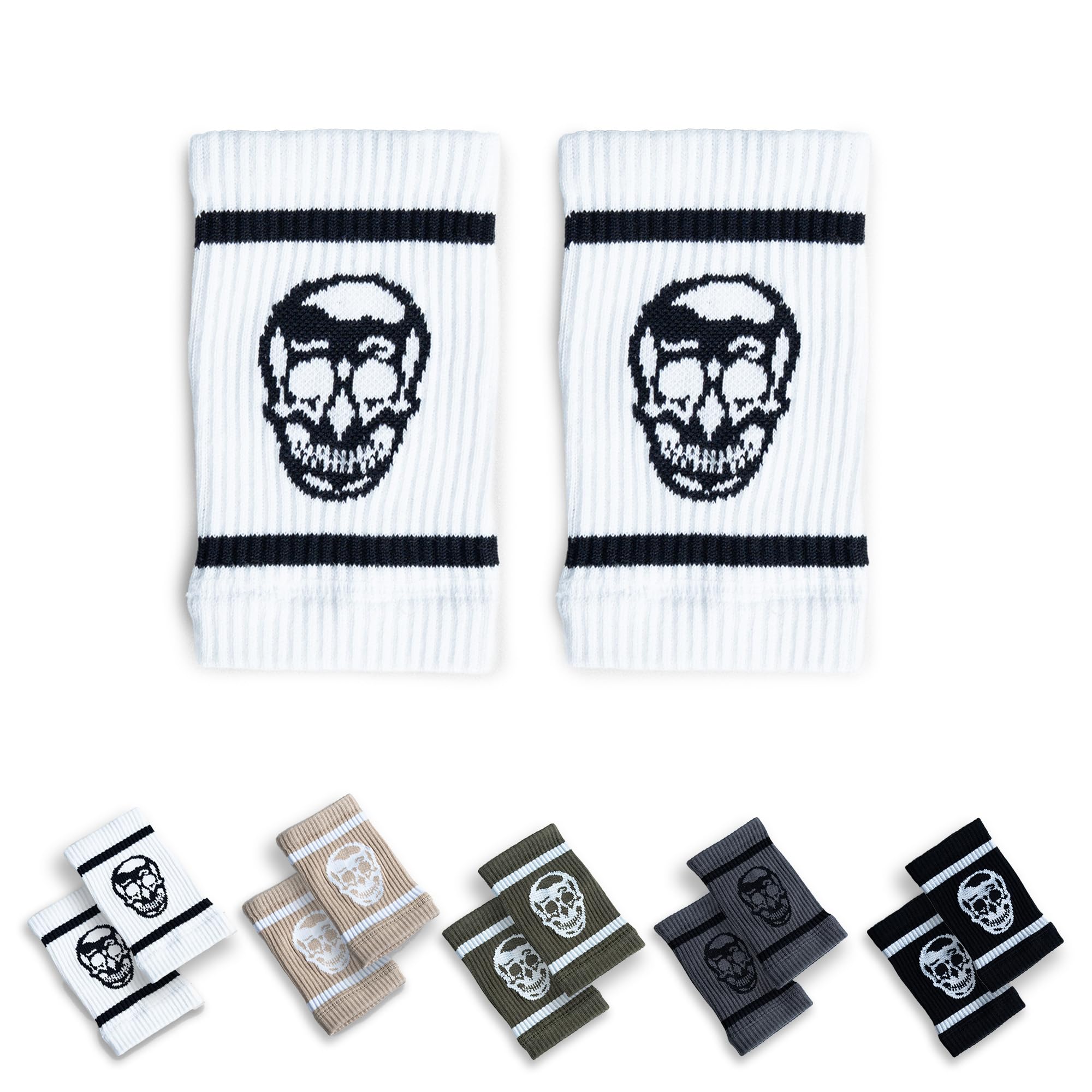 Gymreapers Sweat-Wicking Wrist Sweatbands – Breathable Cotton-Blend Athletic Wristbands for Gym, Tennis, Basketball, Running – Non-Slip, Durable