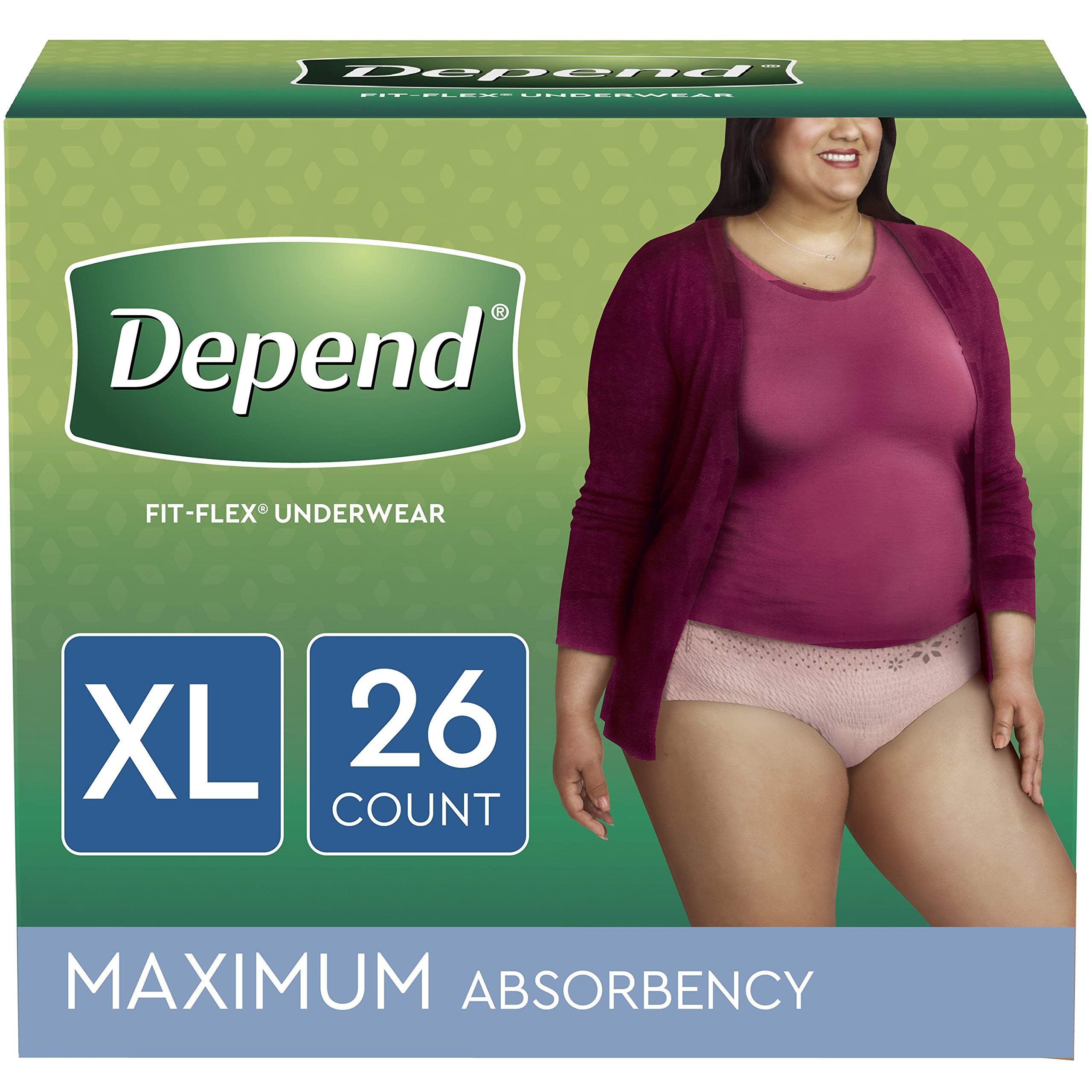 Buy Depend FITFLEX Incontinence Underwear for Women, Disposable