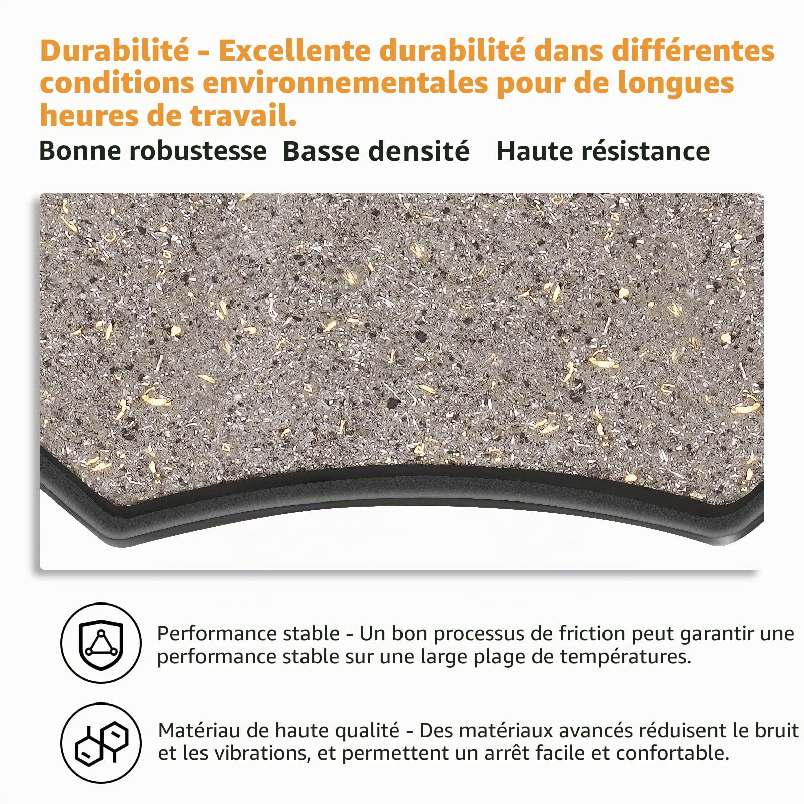 AHL 2 paire moto de Avant/Arrière Plaquette de frein Compatible avec K1600 B Bagger 2017-2020/K1600 B Grand America 2018-2020/K 1600 GT 2011-2018/K 1600 GT SE 2012-2015