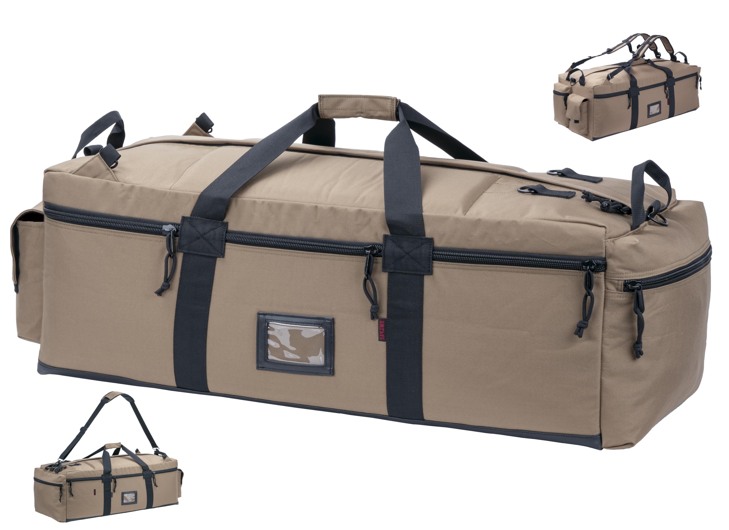 XMILPAX Large Military Duffle Bag Tactical Gear Load Out Bag Deployment Cargo Bag Travel Sports Equipment Duffel Luggage Bag with Backpack Straps 90L