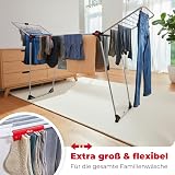Vileda Infinity Flex Plus Clothes Airer | Extendable Drying Rack up to 2m | Indoor Laundry Dryer holds up to 3 Wash Loads | Foldable Indoor Drying Rack | Ideal for Bedding & Long Items - 3