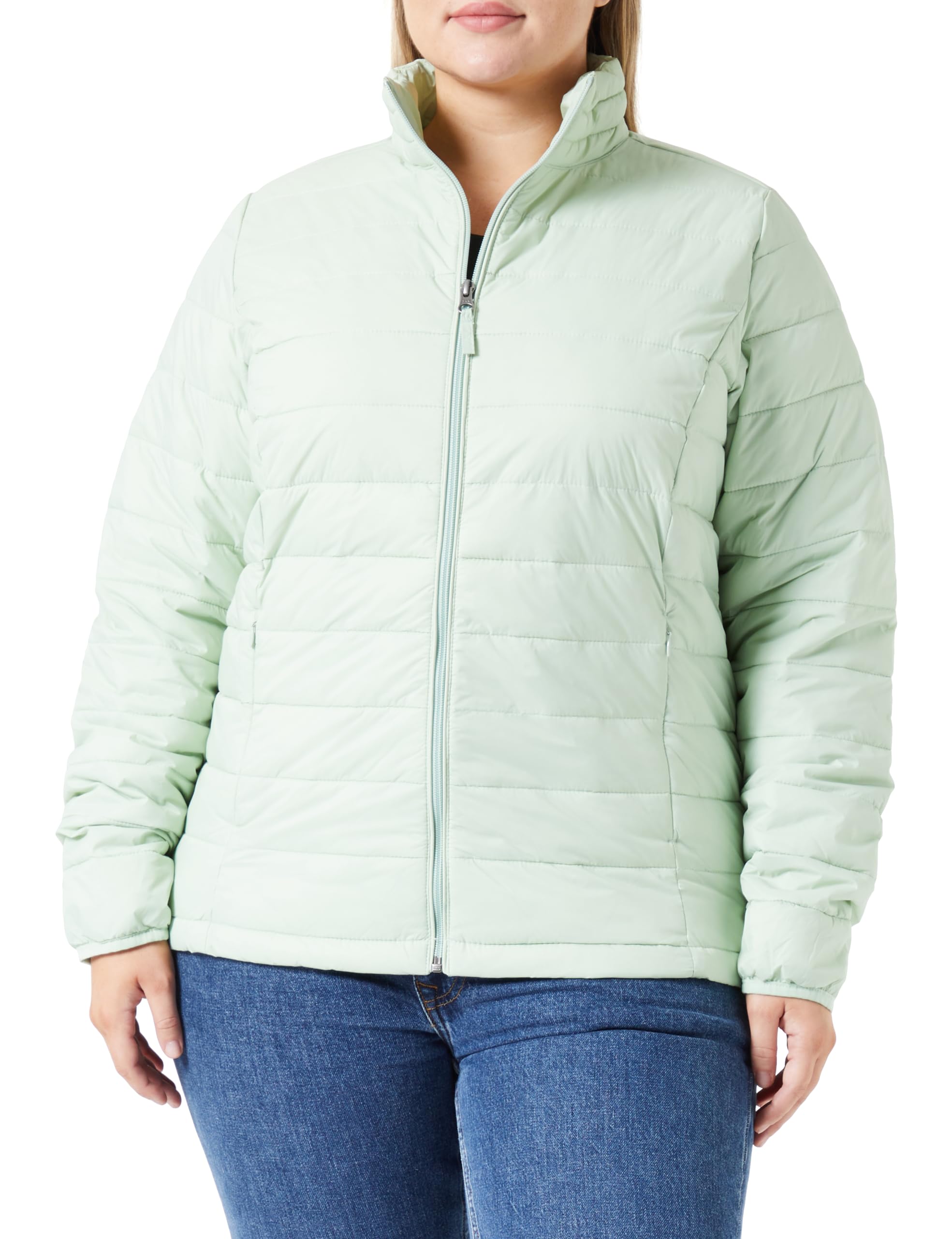 Amazon Essentials Piumino Leggero a Maniche Lunghe Resistente all'Acqua Ripiegabile (Disponibile in Taglie Forti) Donna