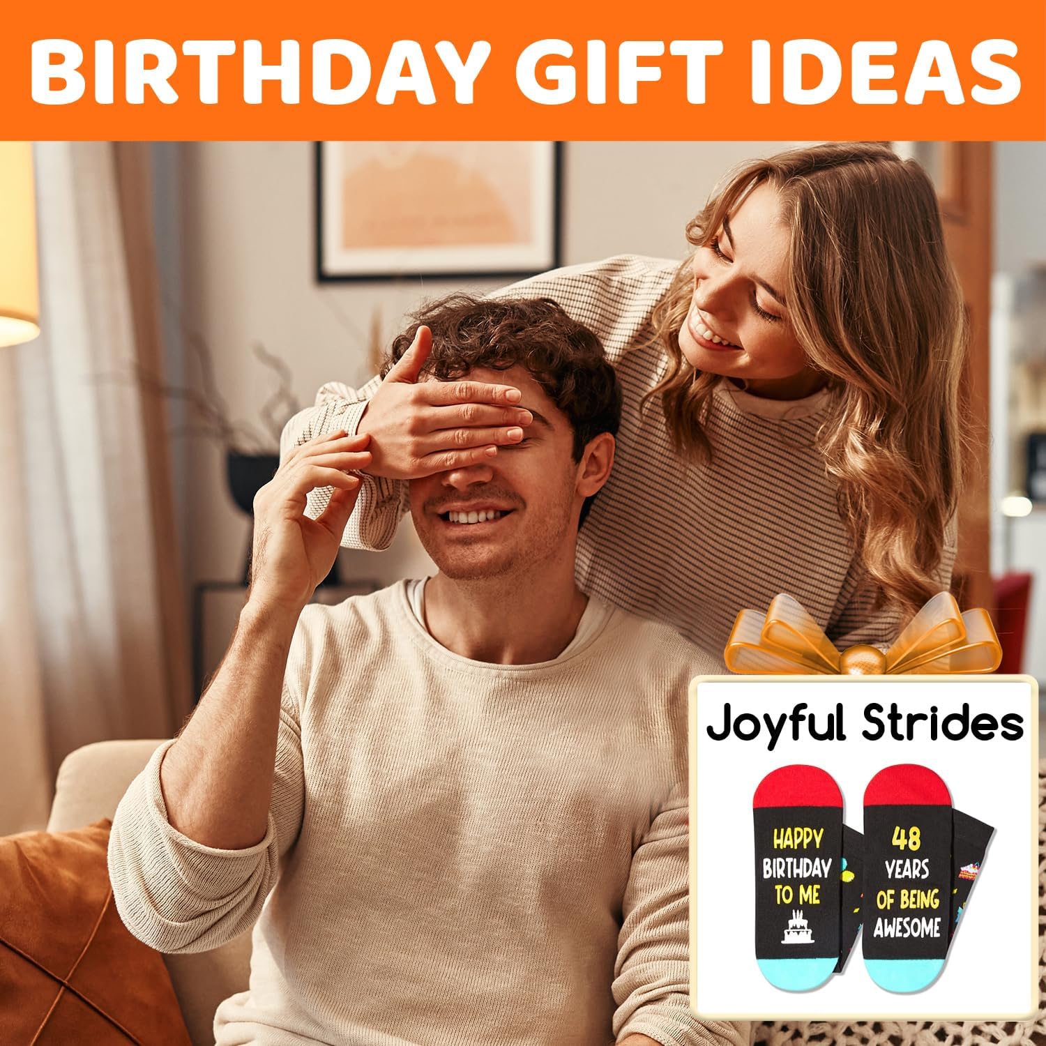 Zmart Birthday Gifts for Men - Women Bday Socks for 41 45 50 Year Old Him, 50th Bday Gift - Image 5