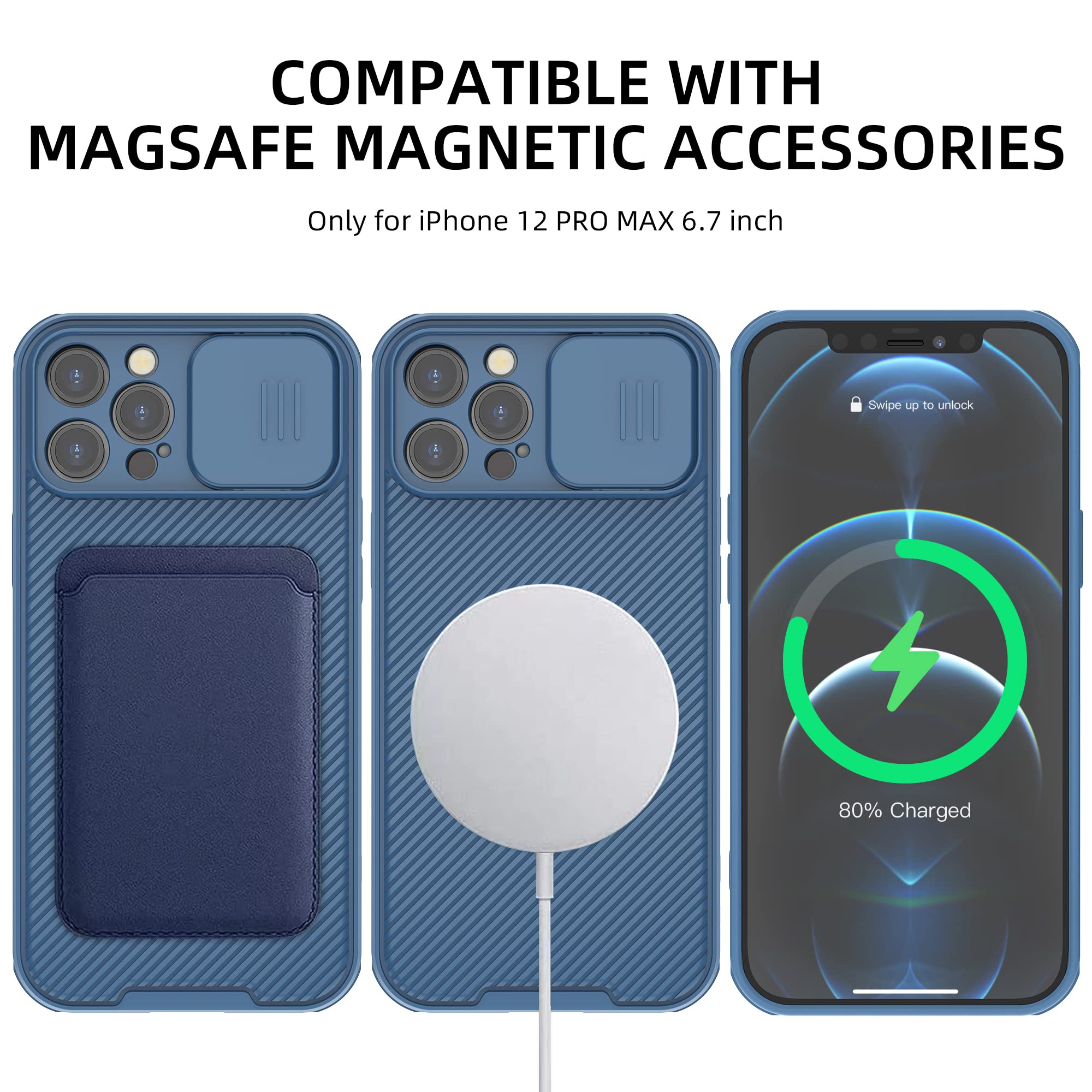 Amazon.co.jp: Ailampe iPhone 12 Pro Max ケース [MagSafe対応