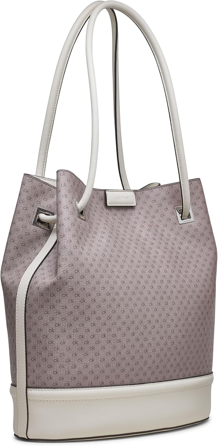 Calvin Klein womens Ash Tote Bag – North/South, Vegan Leather, 2 Pockets - Image 5