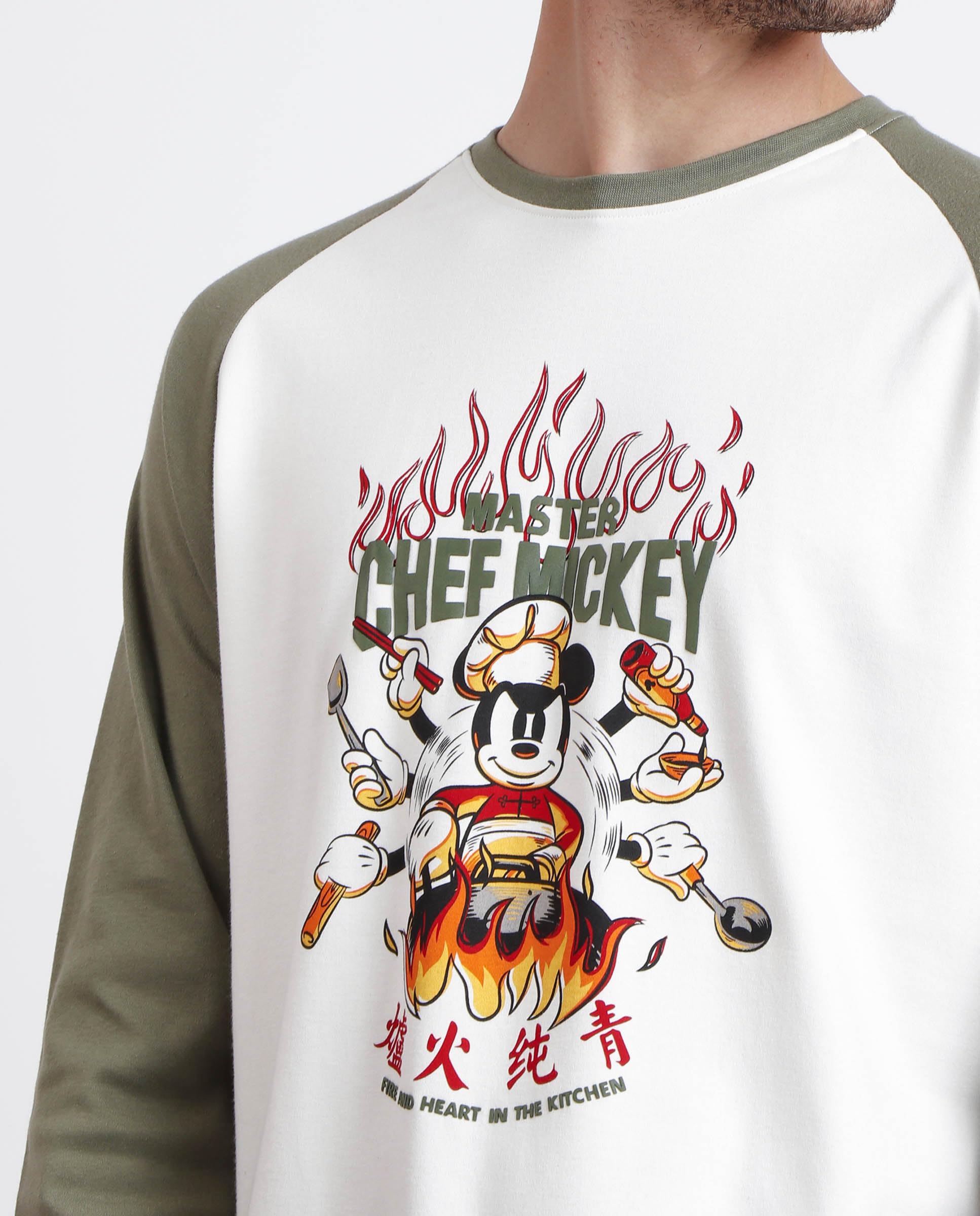 Disney Pijama Manga Larga Chef Mickey para Hombre