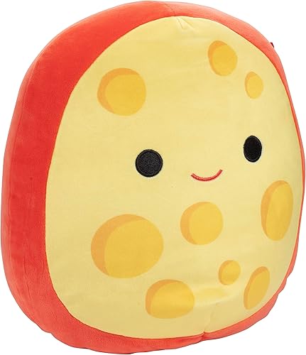 Squishmallow - Peluche de Mannon The Gouda de 10 pulgadas, oficial de Jazwares, almohada de peluche suave coleccionable, lindo juguete de queso para