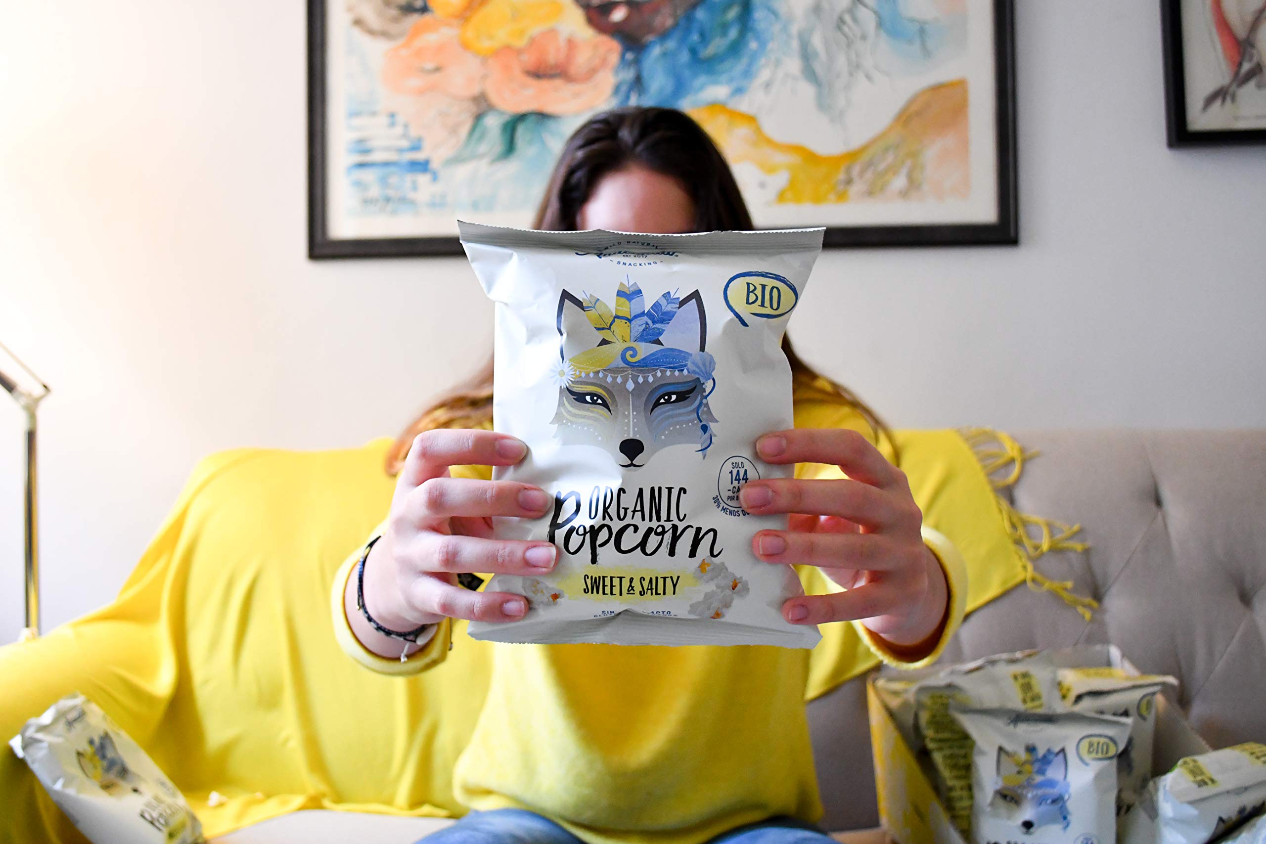 Anaconda Foods SL Palomitas de Maíz BIO 30 g, 1 paquete de 12