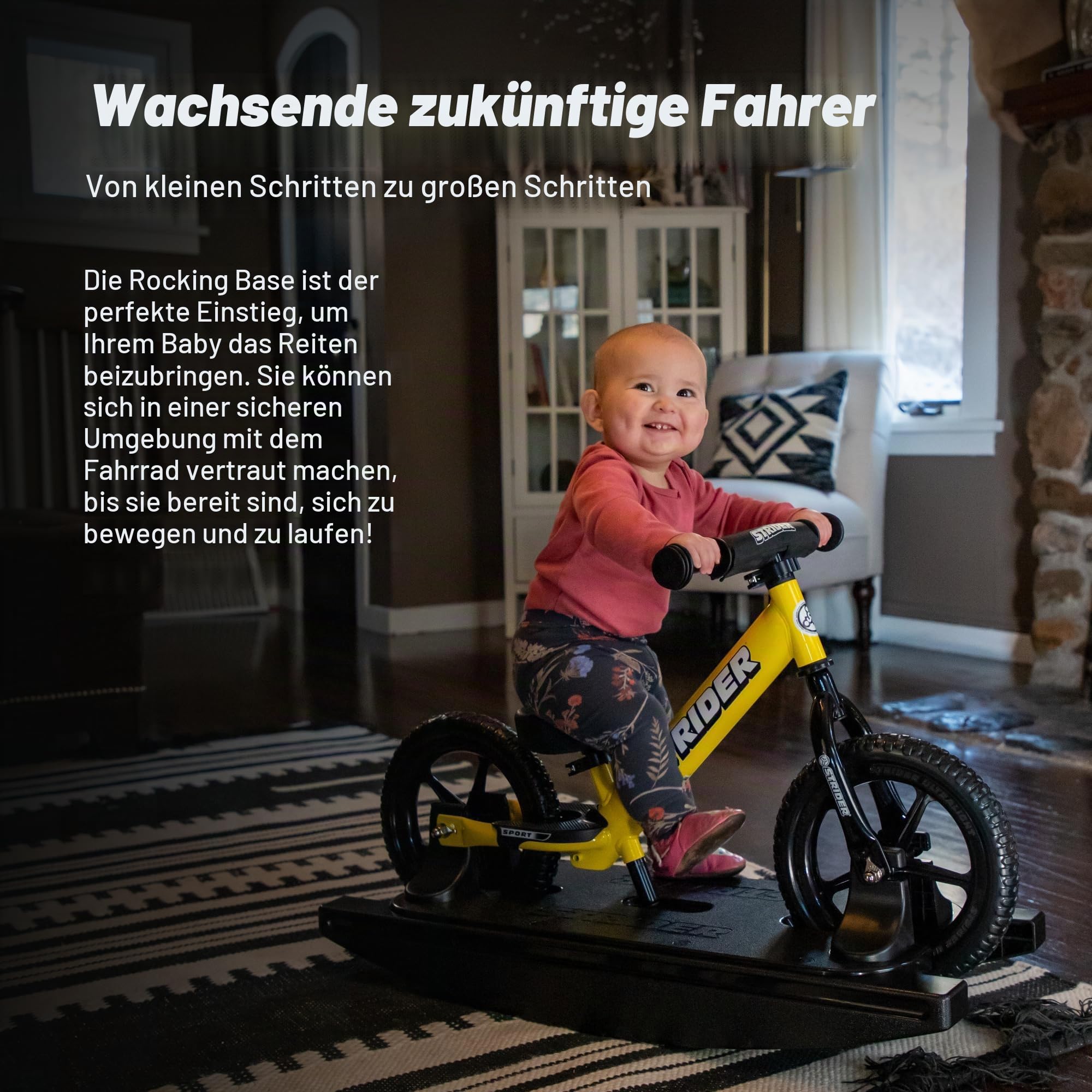 Strider Rocking Base 12 PROCKBASE-12-BK Rocker for Running Bike