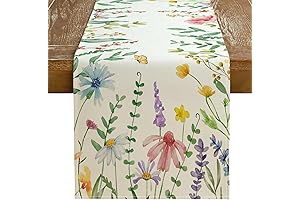 GEEORY Spring Table Runner | A Vibrant Touch to Your Table Decor