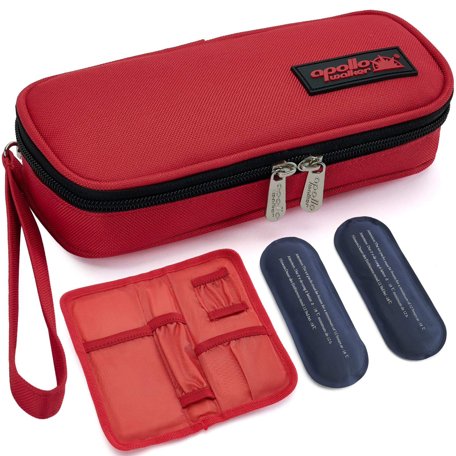 apollo walker Insulin Cooler Travel Case with Ice Packs and Insulation